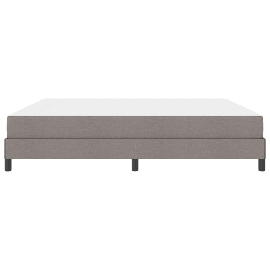 Boxspringbett mit Matratze Taupe 200 x 200 cm Stoff