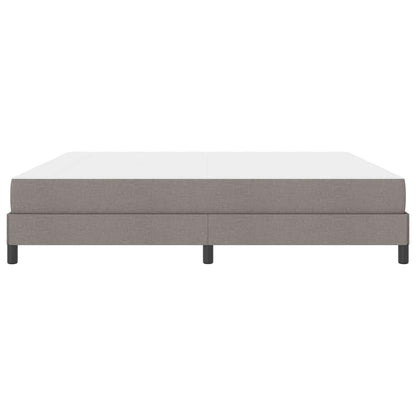 Boxspringbett mit Matratze Taupe 200 x 200 cm Stoff