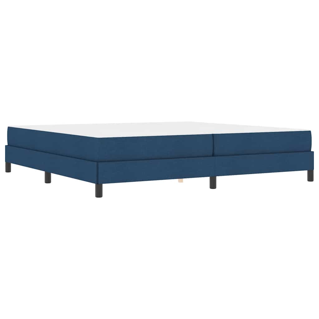 Boxspringbett mit Matratze Blau 200 x 200 cm Stoff