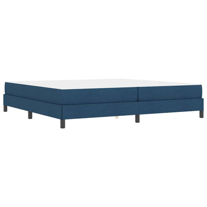 Boxspringbett mit Matratze Blau 200 x 200 cm Stoff
