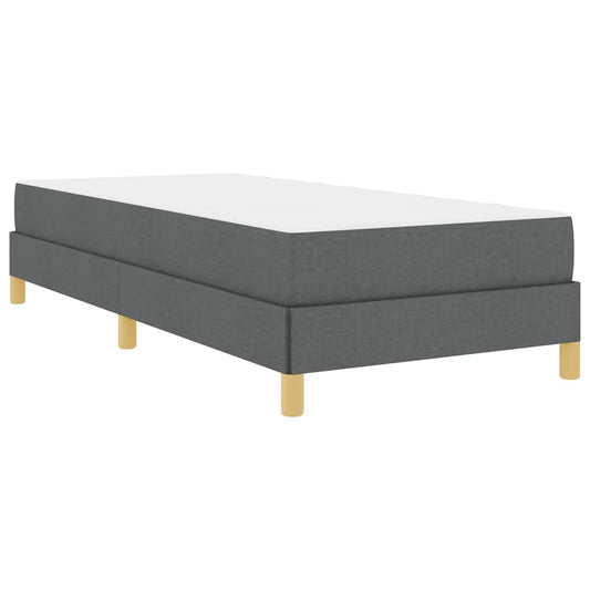 Boxspringbett Dunkelgrau und Braun 80 x 200 cm