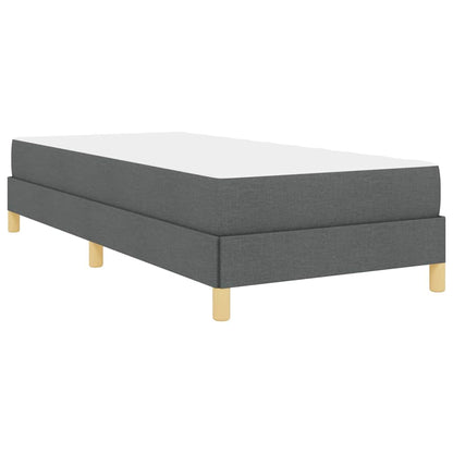 Boxspringbett Dunkelgrau und Braun 80 x 200 cm