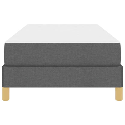 Boxspringbett Dunkelgrau und Braun 80 x 200 cm