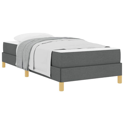 Boxspringbett Dunkelgrau und Braun 80 x 200 cm