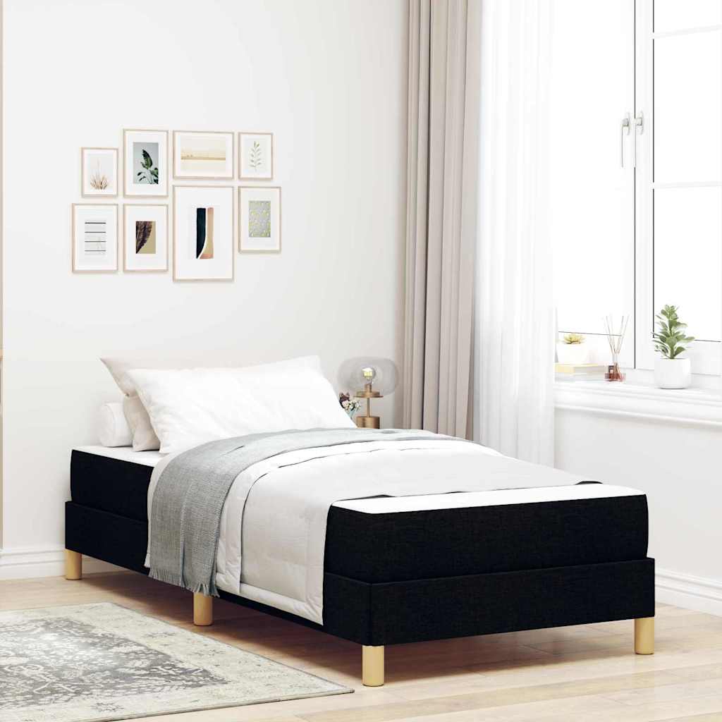 Boxspringbett Schwarz und Braun 80 x 200 cm