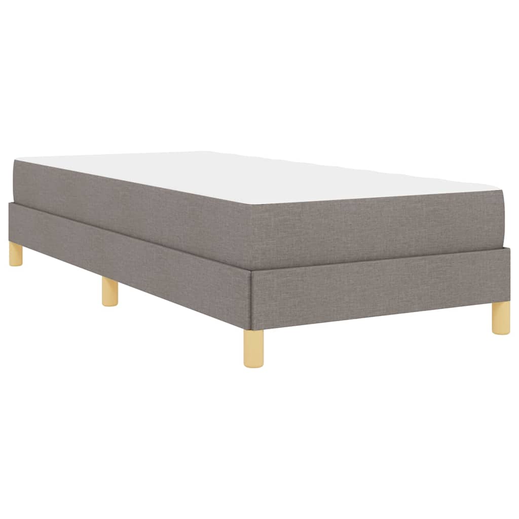 Boxspringbett Taupe und Braun 80 x 200 cm