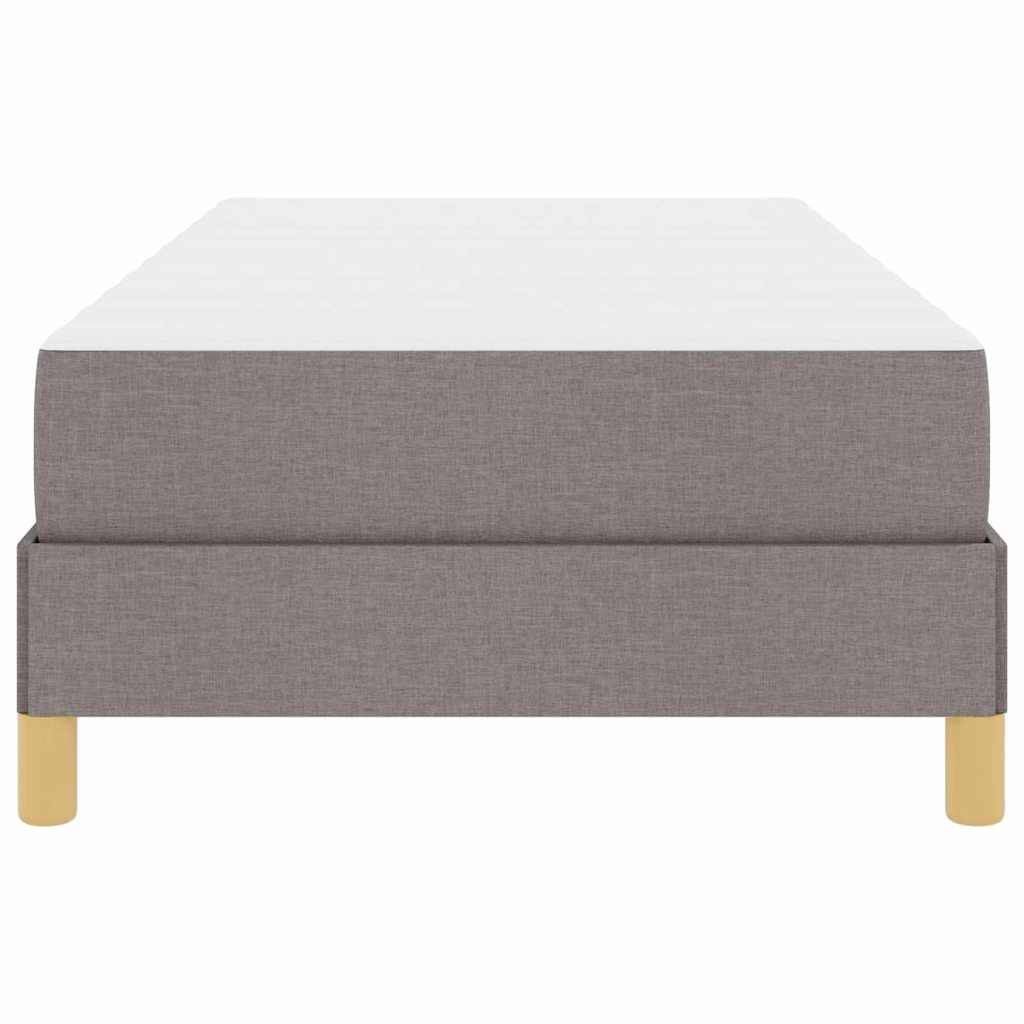 Boxspringbett Taupe und Braun 80 x 200 cm