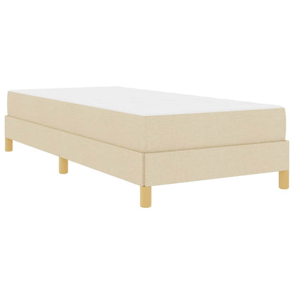 Boxspringbett Creme und Braun 80 x 200 cm