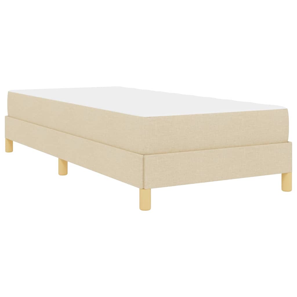 Boxspringbett Creme und Braun 80 x 200 cm