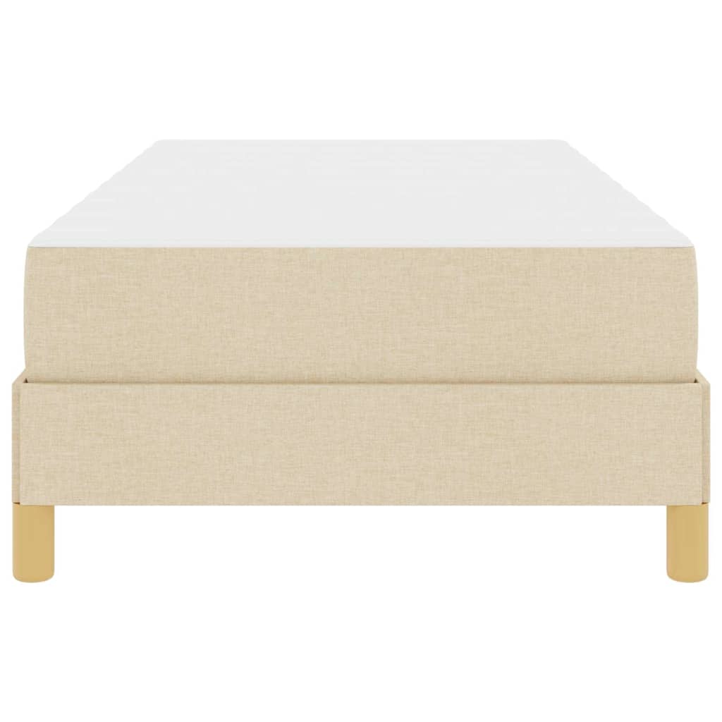 Boxspringbett Creme und Braun 80 x 200 cm