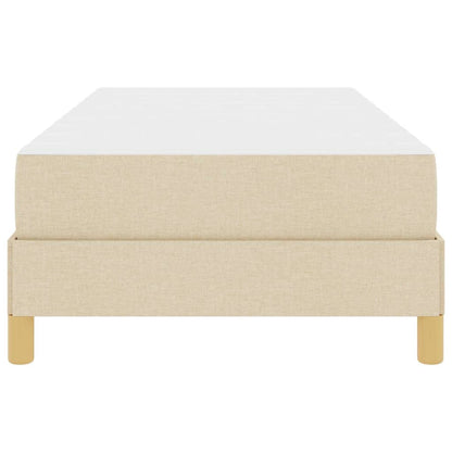 Boxspringbett Creme und Braun 80 x 200 cm