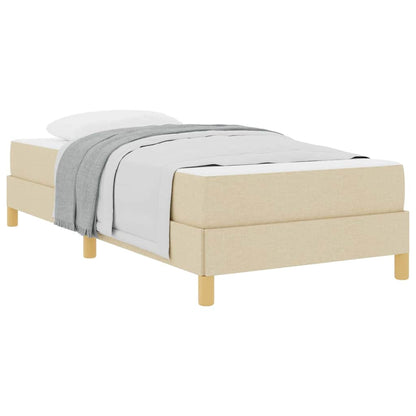 Boxspringbett Creme und Braun 80 x 200 cm
