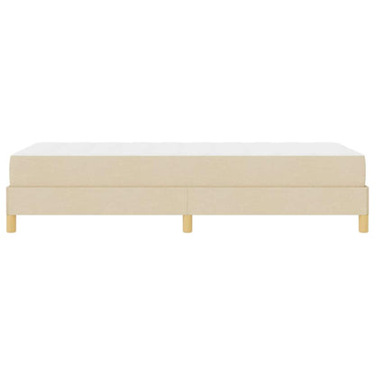Boxspringbett Creme und Braun 80 x 200 cm