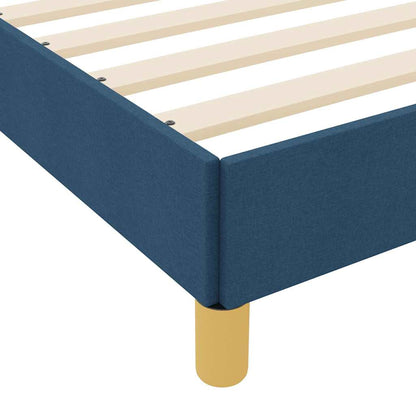 Boxspringbett Blau und Braun 80 x 200 cm