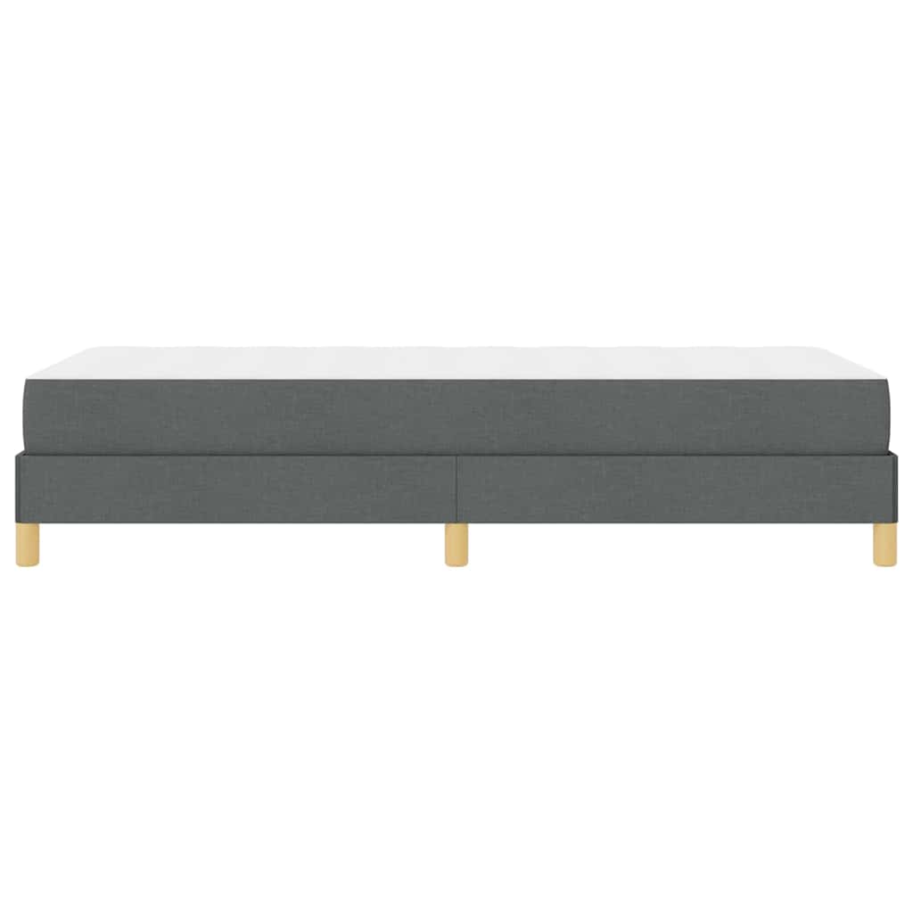 Boxspringbett Dunkelgrau und Braun 100 x 200 cm
