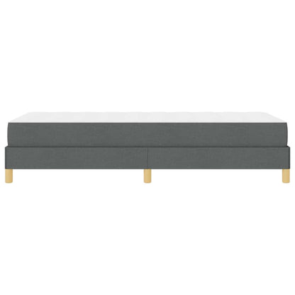 Boxspringbett Dunkelgrau und Braun 100 x 200 cm