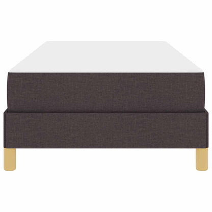Boxspringbett Braun 100 x 200 cm Stoff und Holzwerkstoff