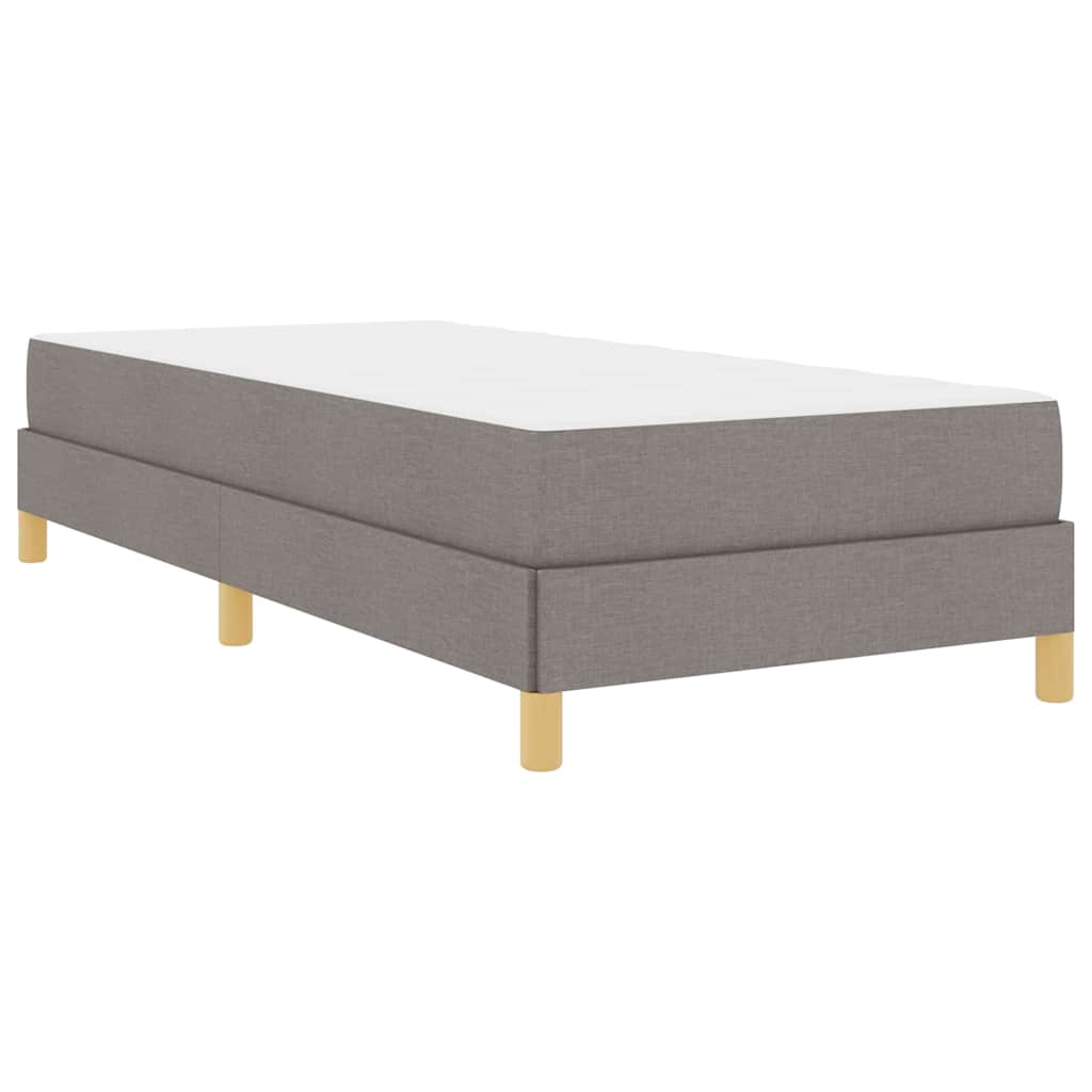 Boxspringbett Taupe und Braun 100 x 200 cm
