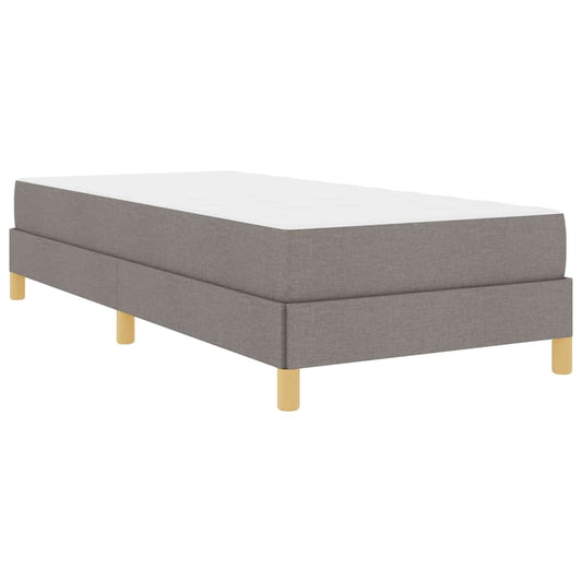 Boxspringbett Taupe und Braun 100 x 200 cm