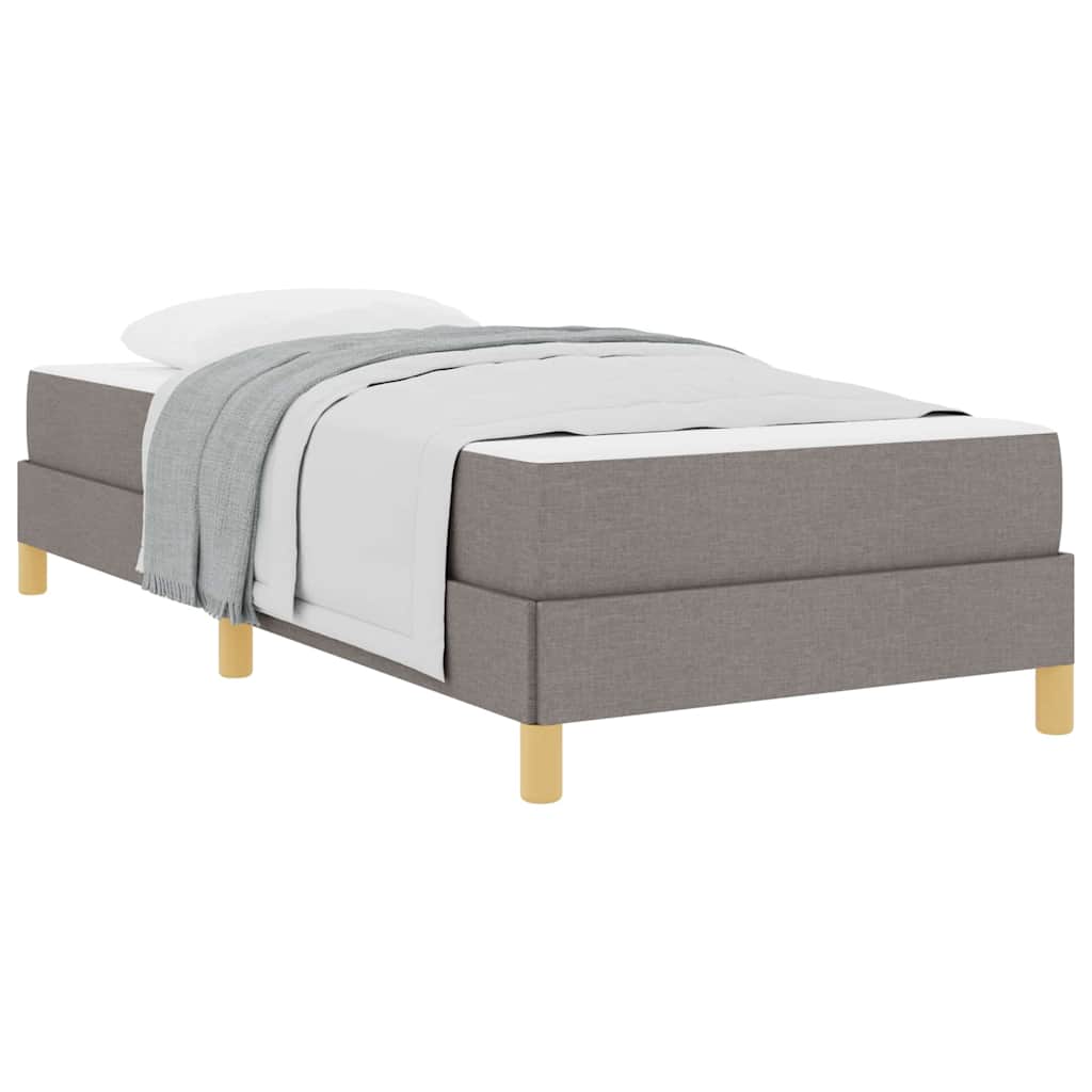 Boxspringbett Taupe und Braun 100 x 200 cm