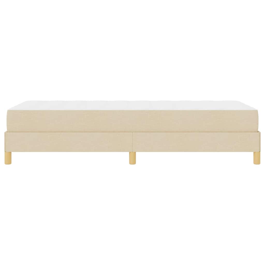 Boxspringbett Creme und Braun 100 x 200 cm