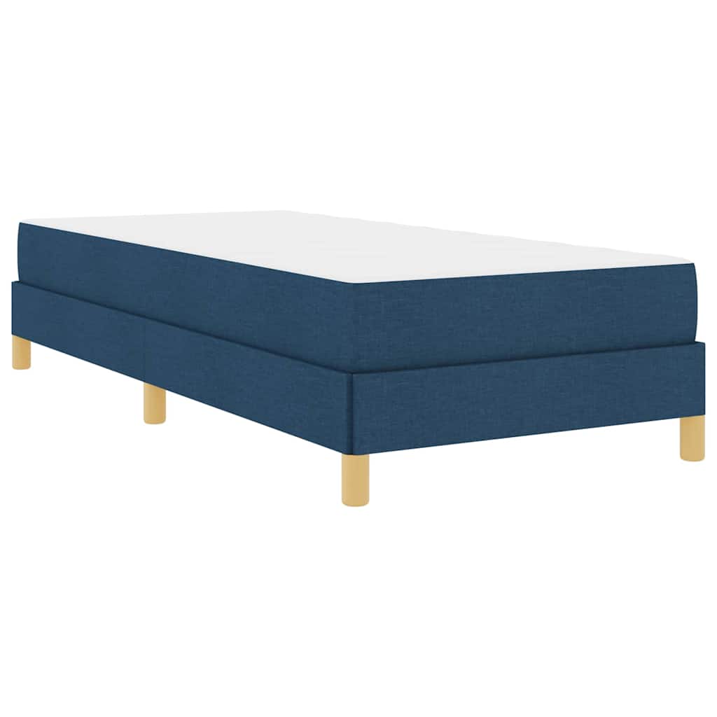 Boxspringbett Blau und Weiß 100 x 200 cm der Schaum