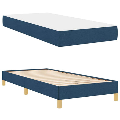 Boxspringbett Blau und Weiß 100 x 200 cm der Schaum
