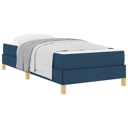 Boxspringbett Blau und Weiß 100 x 200 cm der Schaum