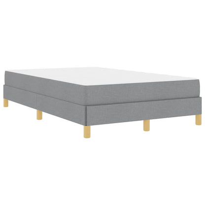 Boxspringbett Hellgrau und Braun 120 x 190 cm