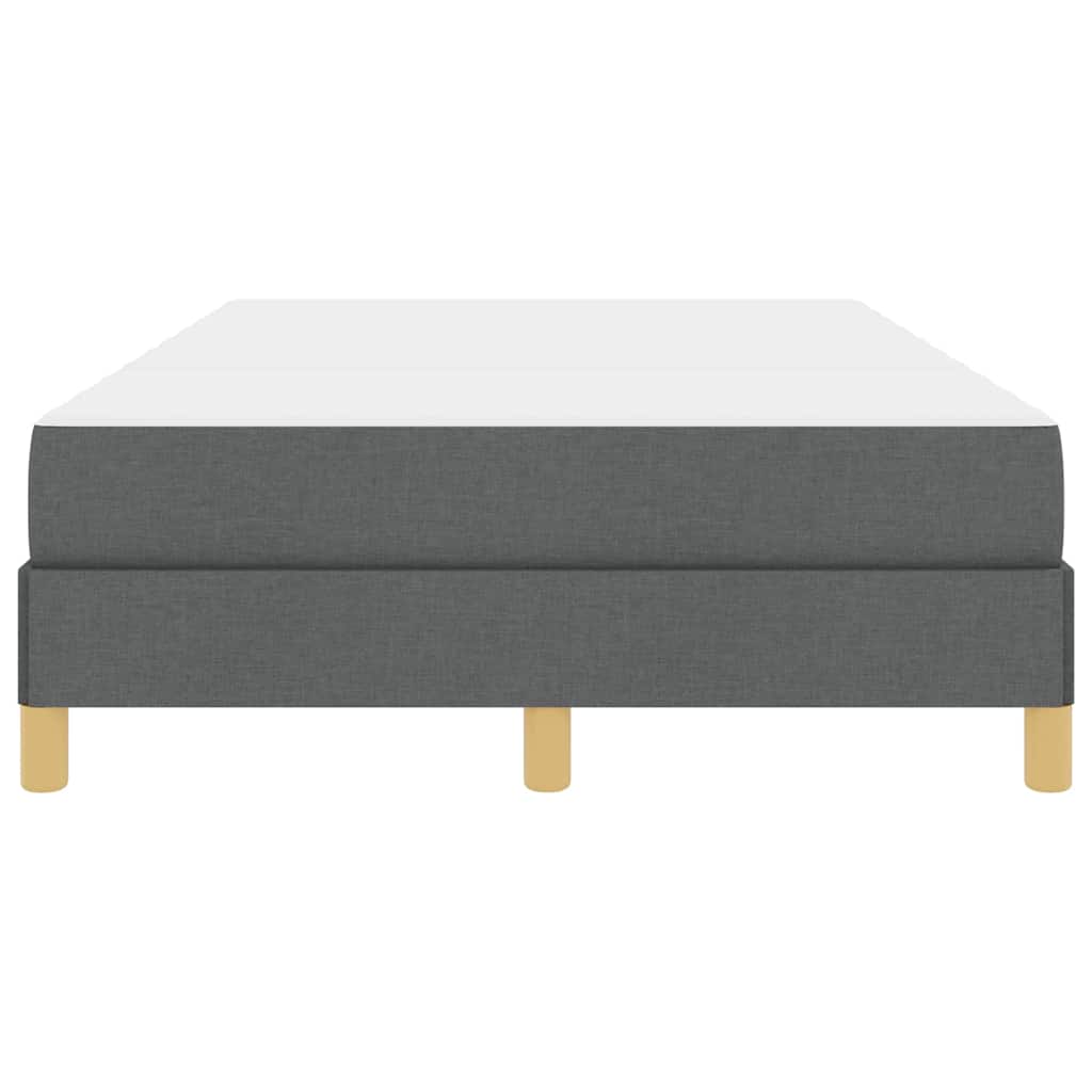 Boxspringbett Dunkelgrau und Braun 120 x 190 cm