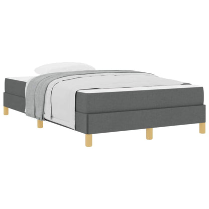 Boxspringbett Dunkelgrau und Braun 120 x 190 cm