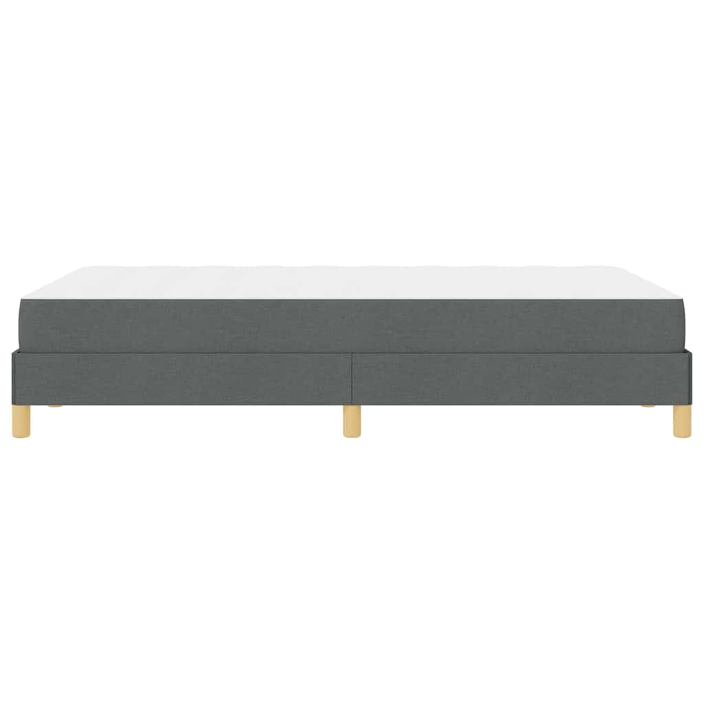 Boxspringbett Dunkelgrau und Braun 120 x 190 cm