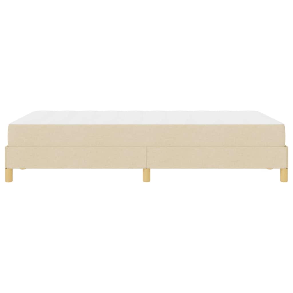 Boxspringbett Creme und Braun 120 x 190 cm