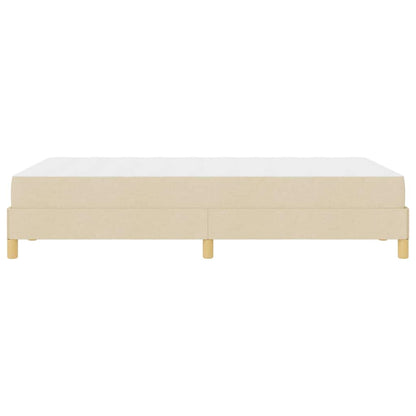 Boxspringbett Creme und Braun 120 x 190 cm