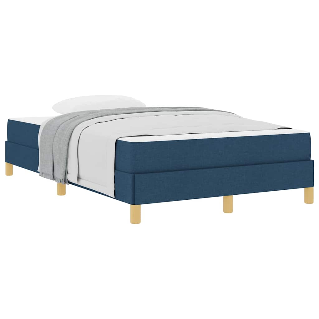 Boxspringbett Blau und Braun 120 x 190 cm