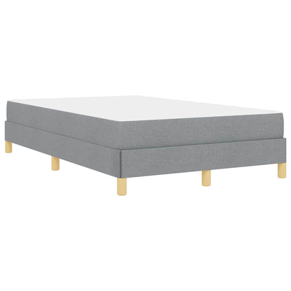 Boxspringbett Hellgrau und Braun 120 x 200 cm
