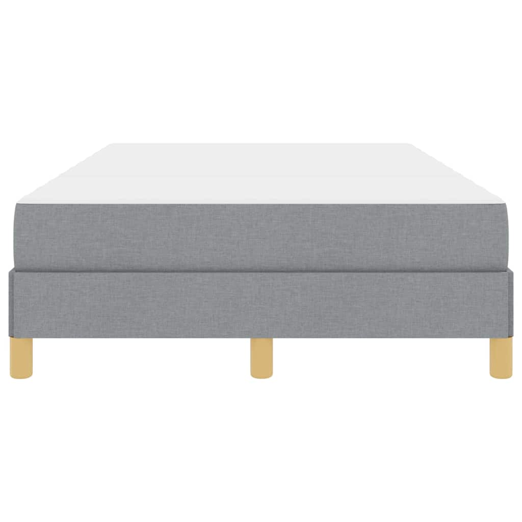 Boxspringbett Hellgrau und Braun 120 x 200 cm