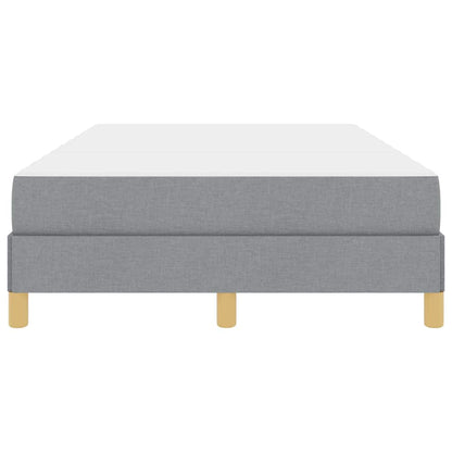 Boxspringbett Hellgrau und Braun 120 x 200 cm