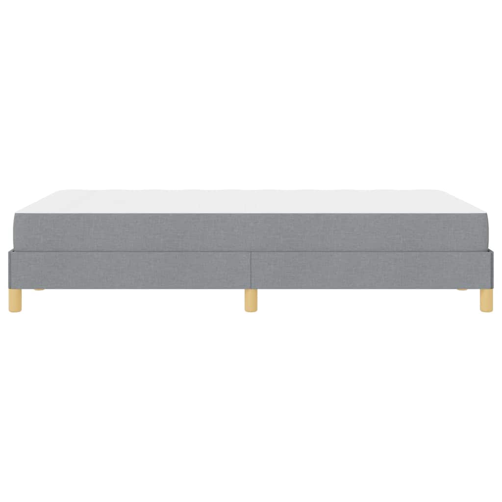 Boxspringbett Hellgrau und Braun 120 x 200 cm
