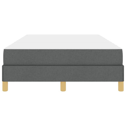 Boxspringbett Dunkelgrau und Braun 120 x 200 cm