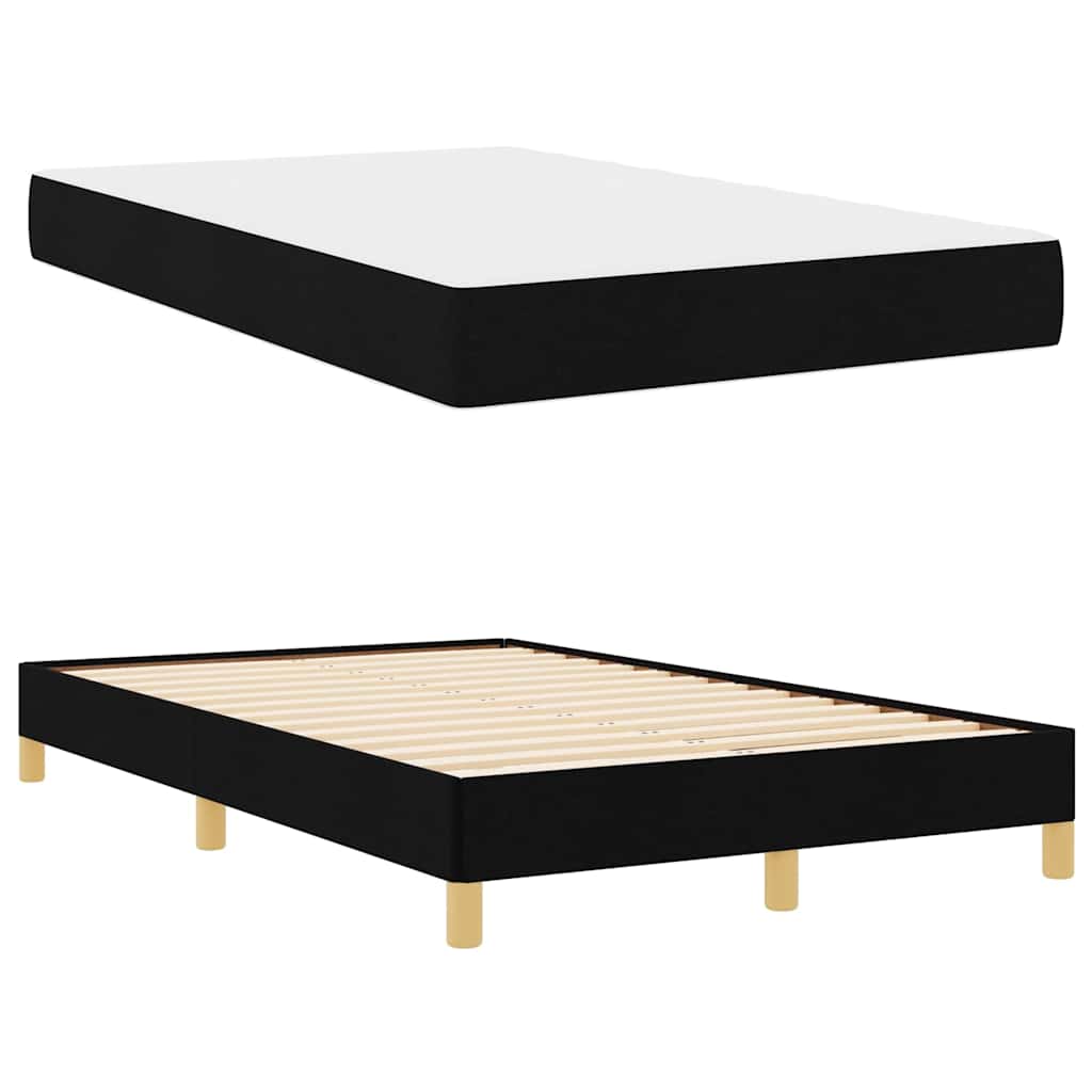 Boxspringbett Schwarz und Braun 120 x 200 cm