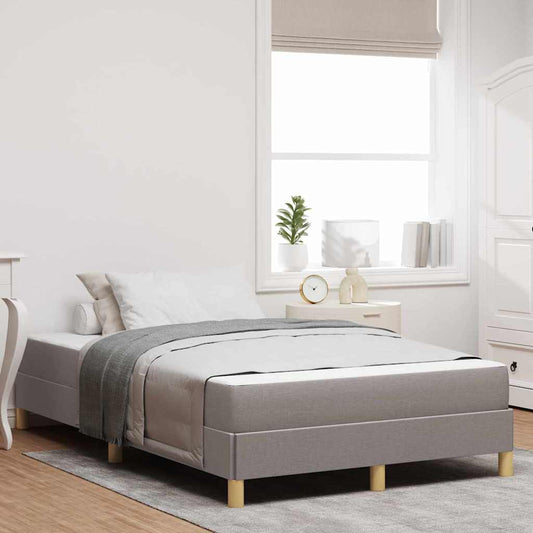 Boxspringbett Taupe und Braun 120 x 200 cm