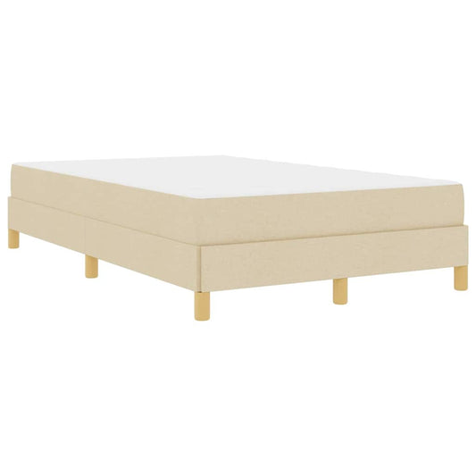 Boxspringbett Creme und Braun 120 x 200 cm