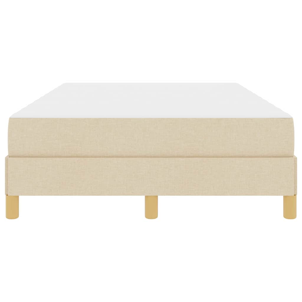 Boxspringbett Creme und Braun 120 x 200 cm