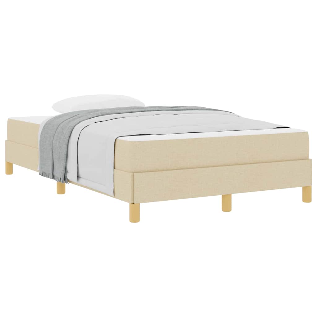 Boxspringbett Creme und Braun 120 x 200 cm