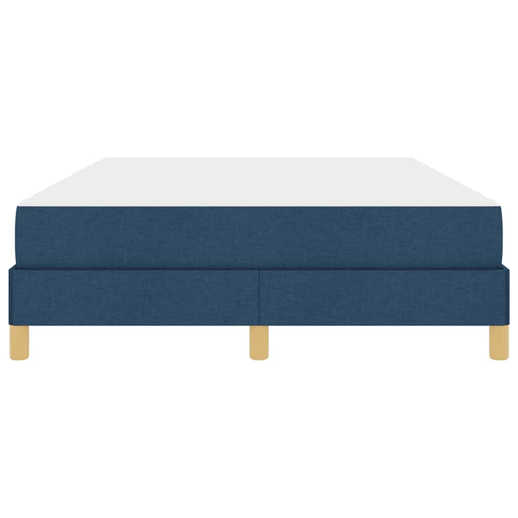Boxspringbett Blau und Braun 140 x 190 cm