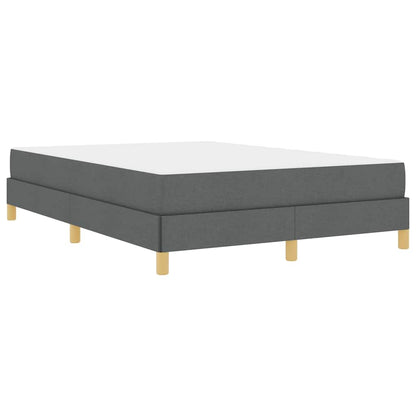 Boxspringbett Dunkelgrau und Braun 140 x 200 cm