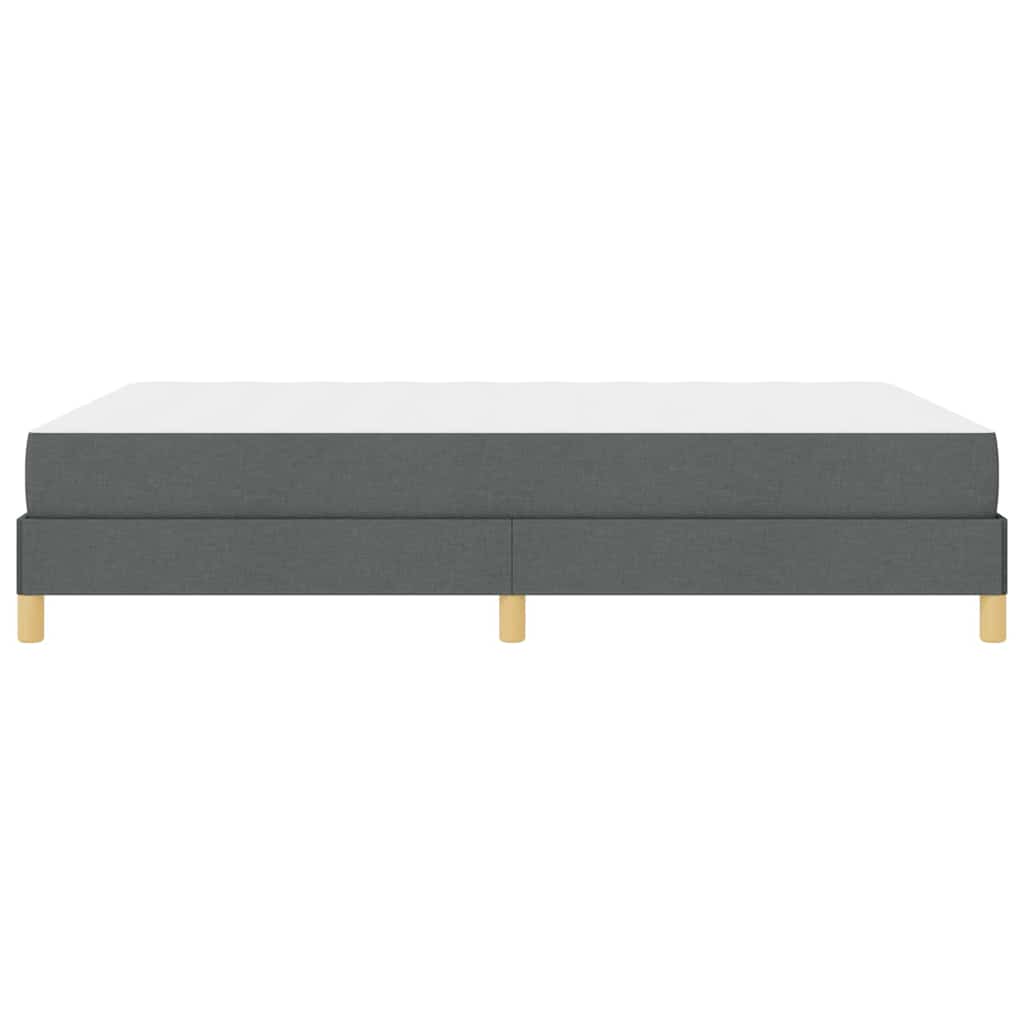 Boxspringbett Dunkelgrau und Braun 140 x 200 cm