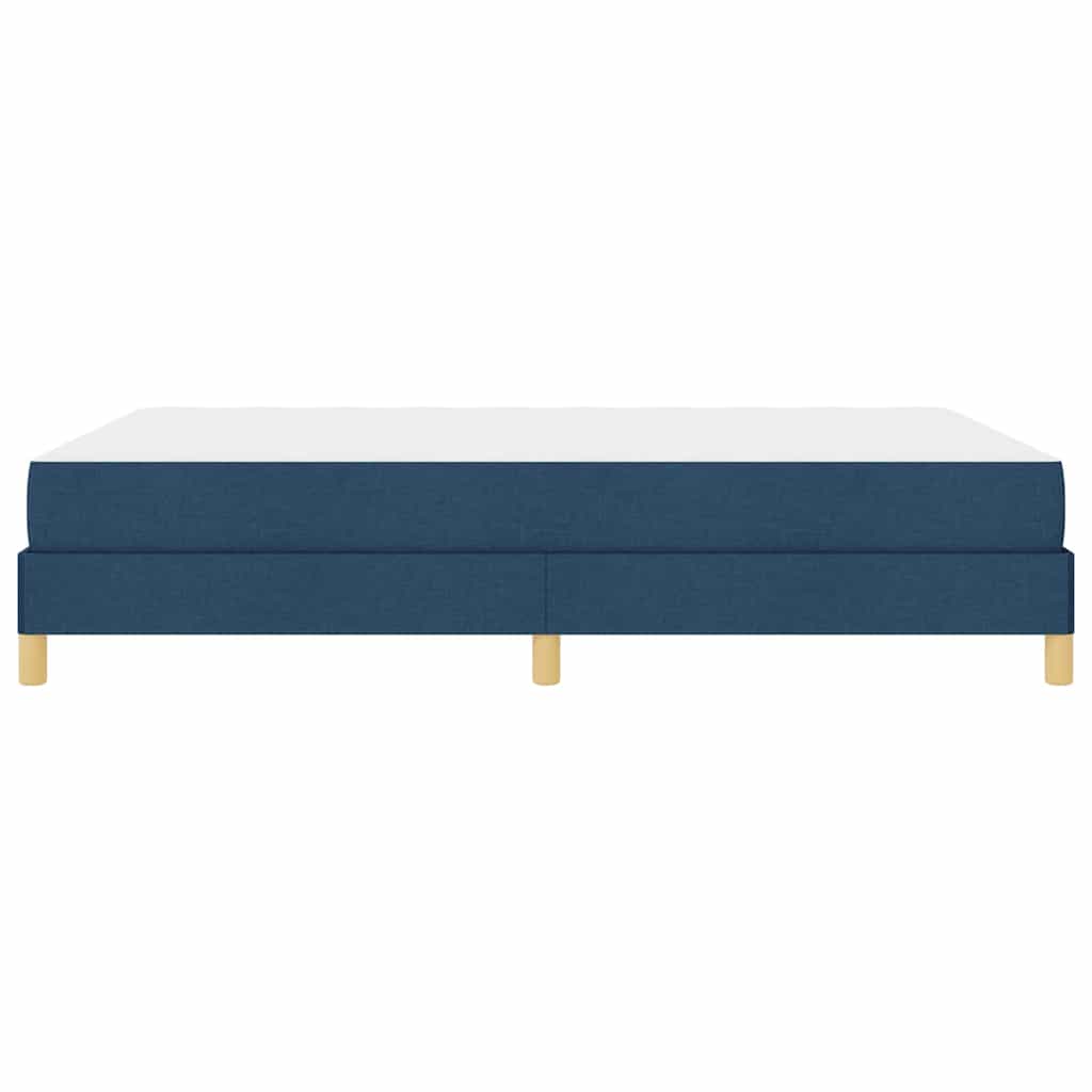 Boxspringbett Blau und Braun 140 x 200 cm