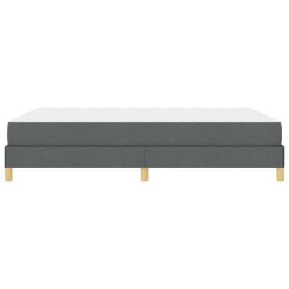 Boxspringbett Dunkelgrau und Braun 160 x 200 cm